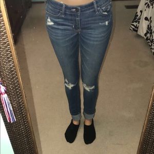 Hollister blue ripped jeans